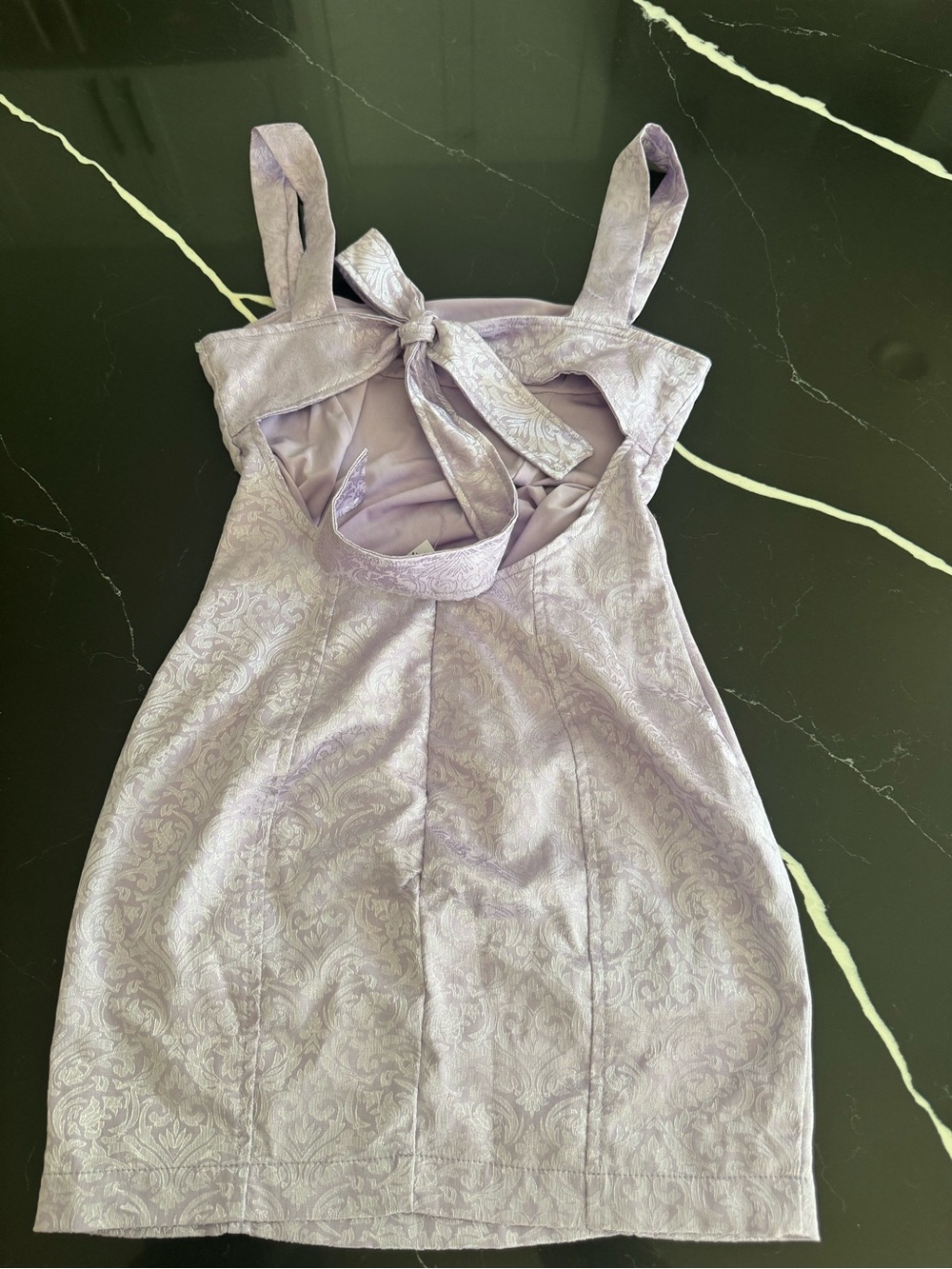 Lucy in the Sky Lilac Textured Dress - Picture 4 of 7